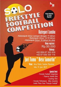 SOLO FREESTYLE FOOTBALL COMPETITION-flyer