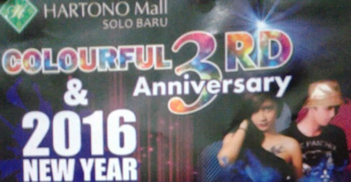 HARTONO MALL BARENGKAN PERAYAAN 3RD ANNIVERSARY DAN TAHUN BARU 2016